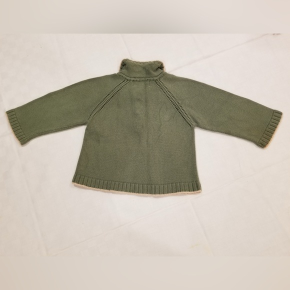 Cute football sweater fits 2-4 yo. Green with football buttons. Like new! - Picture 2 of 5
